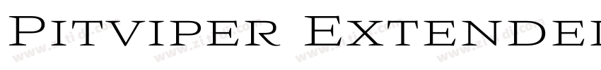 Pitviper Extended Re字体转换